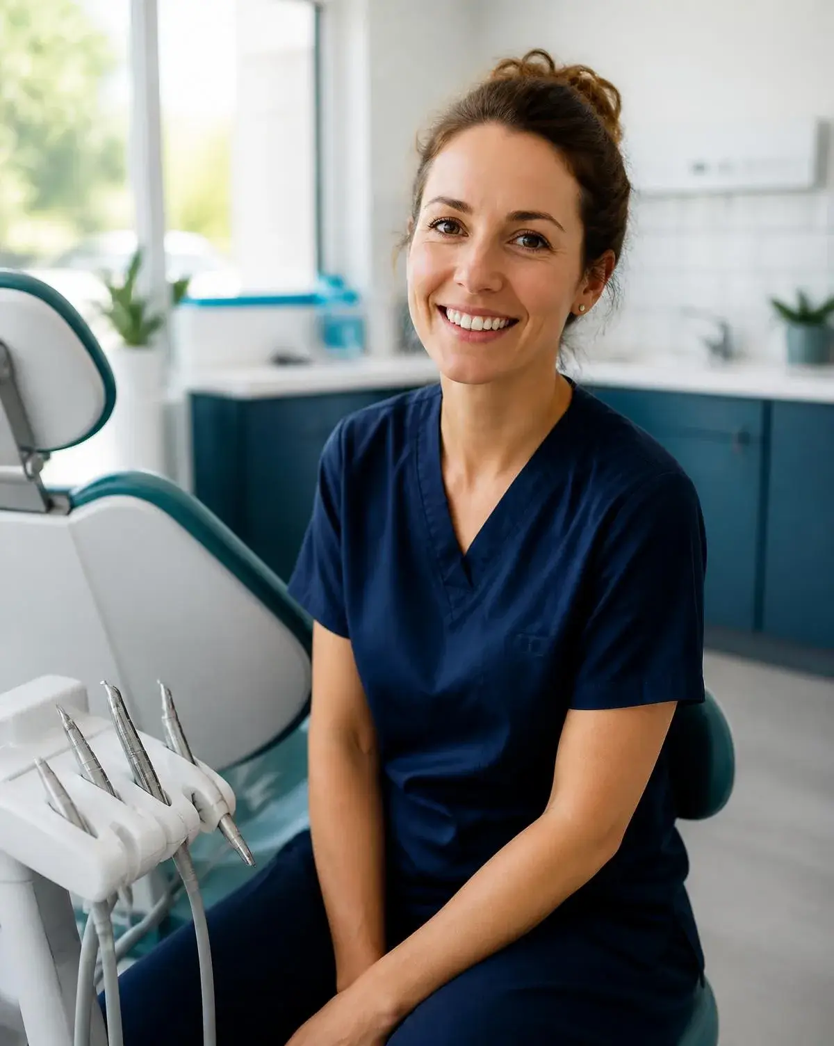 Dentist smiling in a modern Florida dental practice