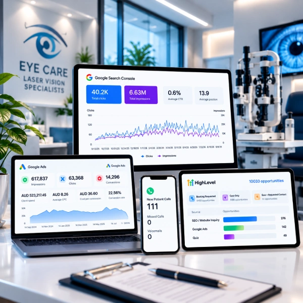 Eye Laser Clinic case study evidence