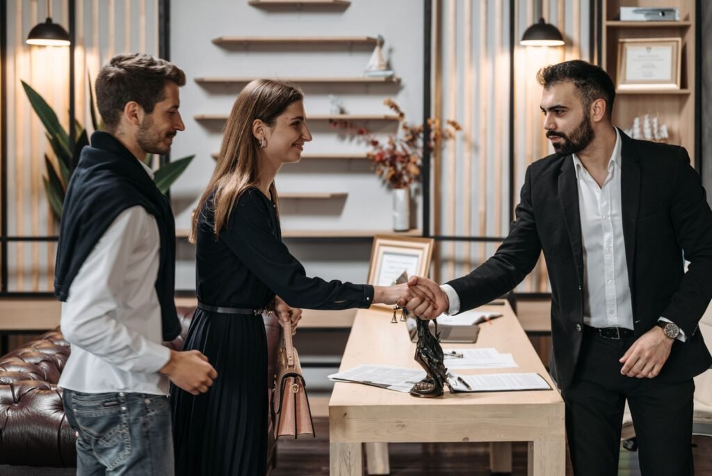 Dental practice owner reviewing a marketing agency contract